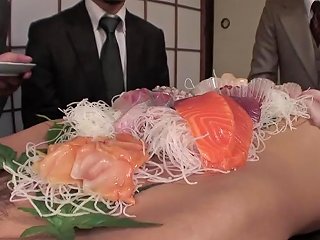 Business Men Eat Sushi Out Of A Naked Girl Amp 039s Body Sunporno Uncensored